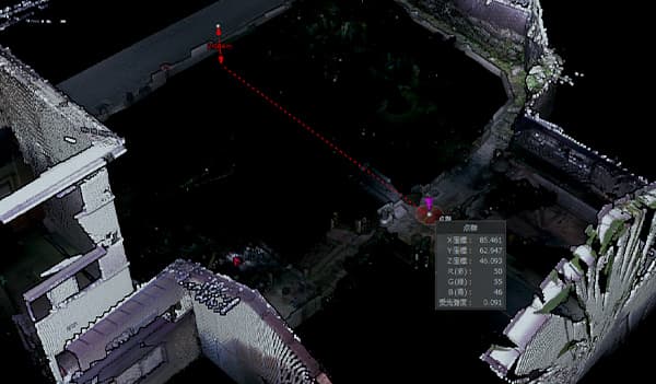 擁壁計画のための高低調査